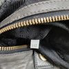 Prada Italy. Grey Tessuto Nylon Ruffle Shoulder Bag
