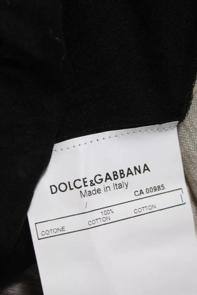 Dolce & Gabbana Italy. Black Spaghetti Strap Floral Trim Tank Top