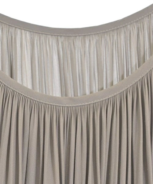 NOBLE JAPAN. Grey/Beige Pleats Tent Style Sun Dress