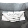 MAX MARA ITALY. Gray 100% silk tie-dye striped midi skirt