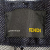 Fendi Italy. Dark Blue Cotton Denim Skirt