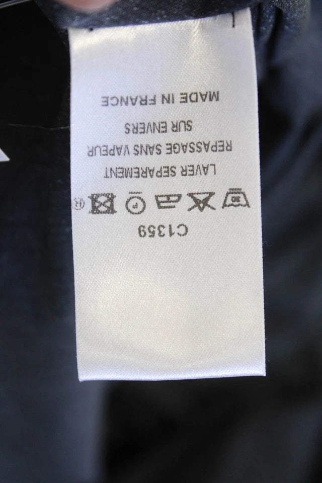 Marithe+Francois Girbaud Paris. Midnite Blue V-Neck Sleeveless Trapeze Dress