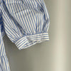 NICE CLAUP JAPAN. Cotton Striped One Piece Tiered Dress