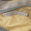 Fendi Italy. Silver Leather Hand Bag