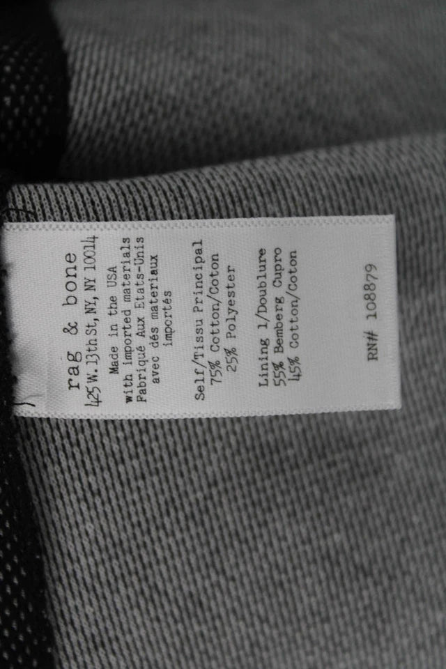 Rag &amp; Bone NY. Gray Cotton Fit &amp; Flare Sleeveless Dress