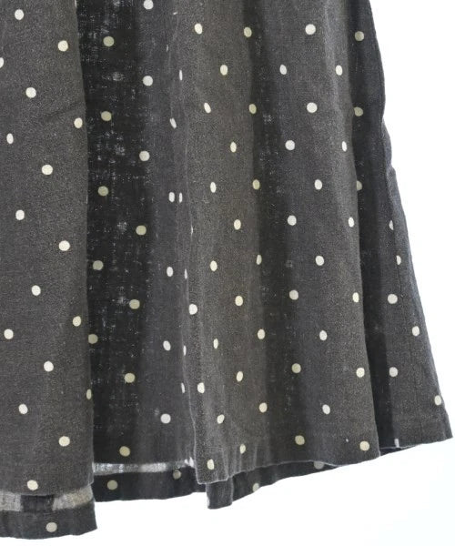 LOWRYS FARM JAPAN. Linen/Viscose  Gray x White (Dot Pattern)Long/Maxi Length Skirt