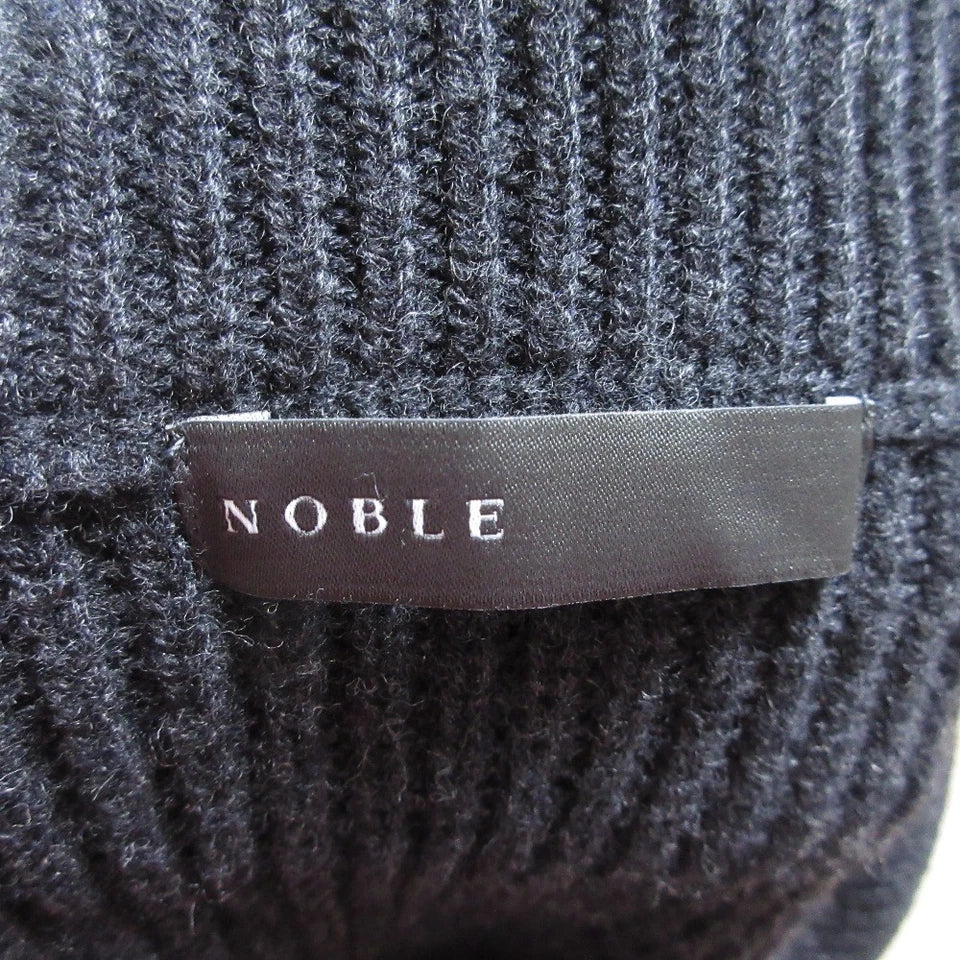 NOBLE JAPAN. 24AW COLLECTION GREY Short Zip Cardigan Knit Blouson