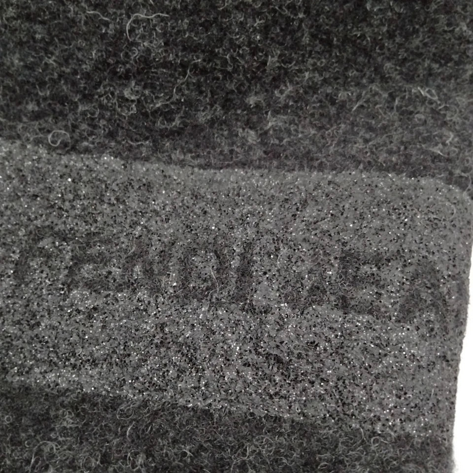 Fendi Italy. Black Wool, Polyester Coat