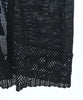 un dix cors JAPAN. Black Cotton Blend Open Weave Semi Sheer Dress