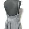 Noela Japan. Gray Volume Flare Belted Cami Slip Dress
