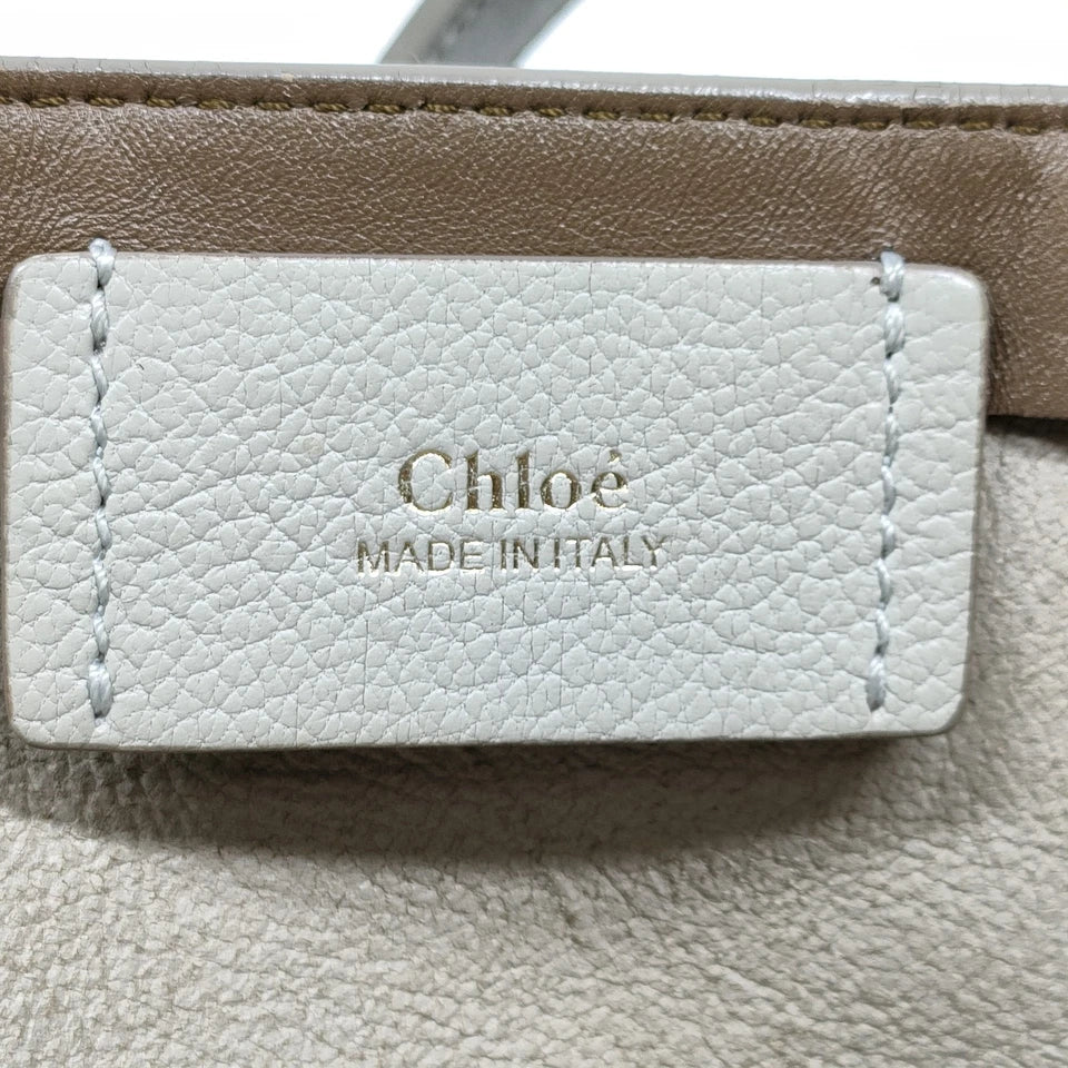 CHLOE PARIS. Phoebe Philo Gray Leather Shoulder Bag / Tote Bag
