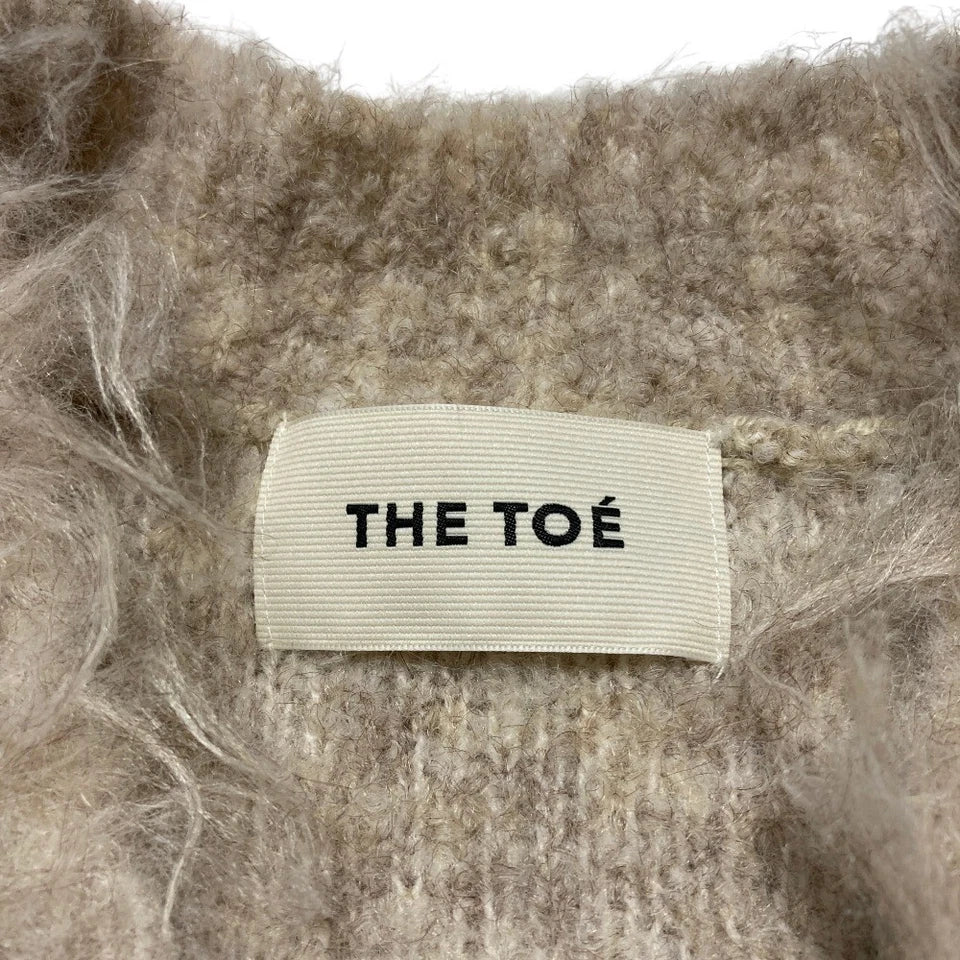 THE TOE JAPAN. Beige Westminster Shaggy Long Cardigan