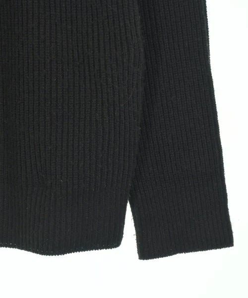 UNITED TOKYO JAPAN. Black Full Zip Ribbed Knit Cardigan