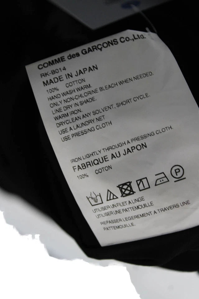 Comme Des Garcons Japan.  Black Buttonup Long Sleeve Tunic