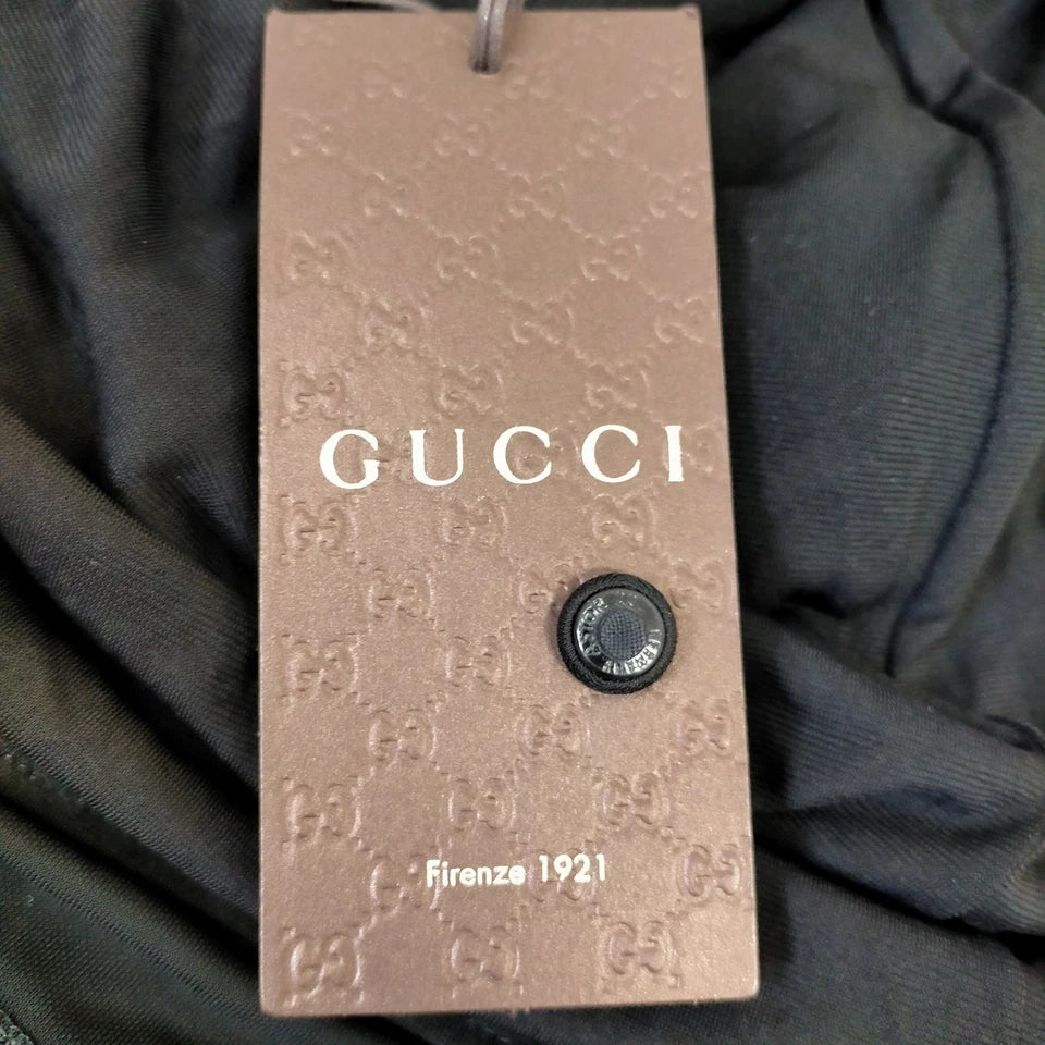 Gucci Italy. Black Silk, Rayon Dress