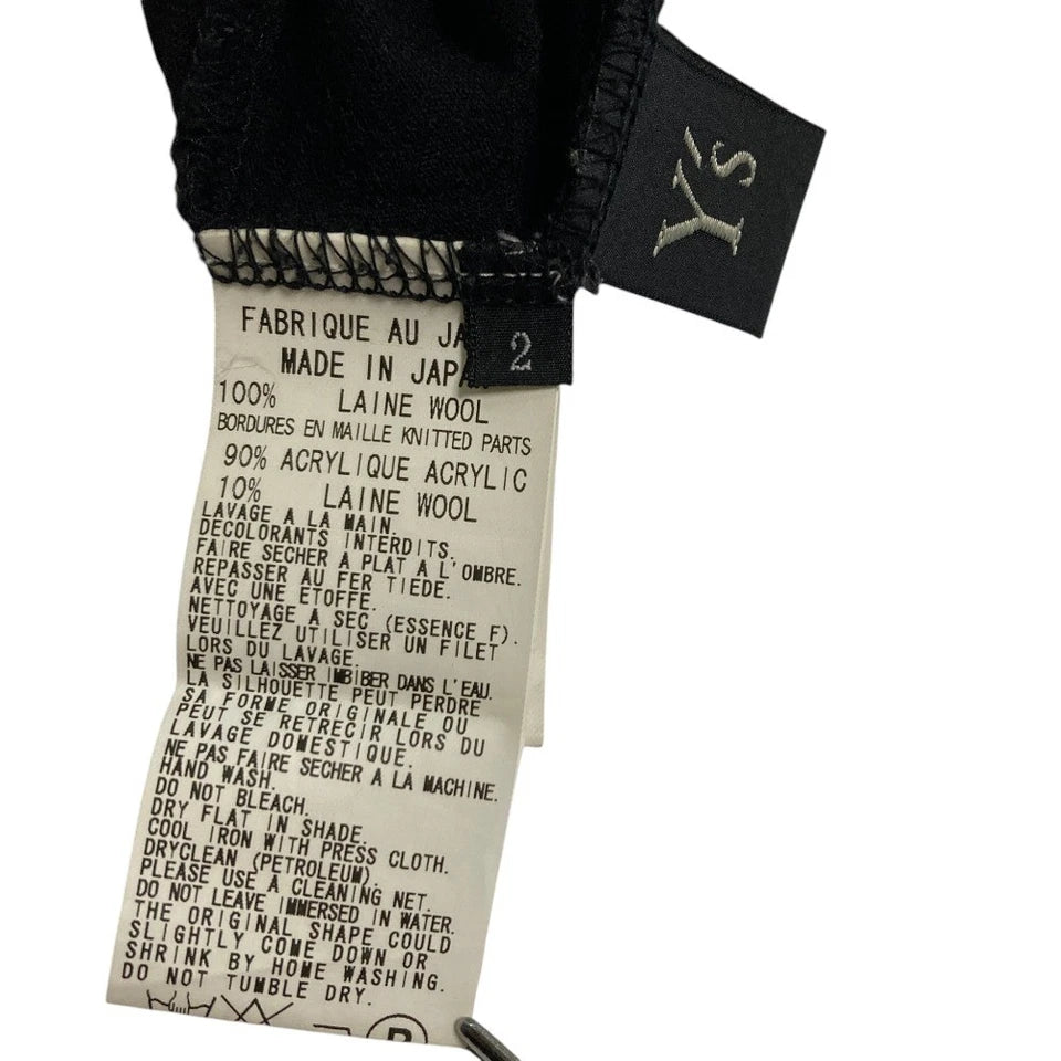 Y's Yohji Yamamoto JAPAN. Black Long Knit Cardigan