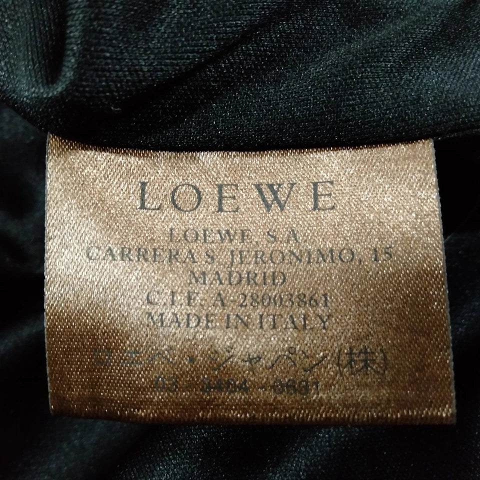 Loewe Madrid. Midnite Navy Cotton, Rayon, Nylon Blend Long Coat