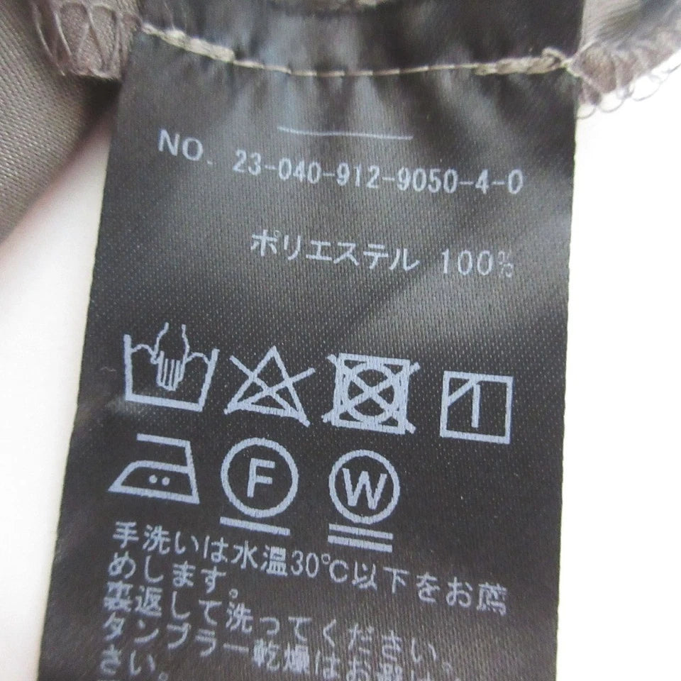 SLOBE IENA JAPAN. 23AW COLLECTION. Grey habi Tulle Ruffle Tiered Dress