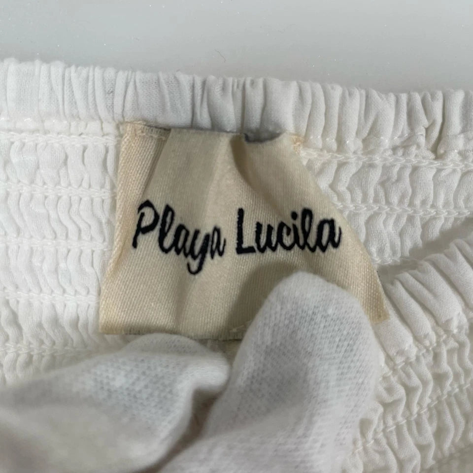 playalucila JAPAN. One piece white cotton Dress