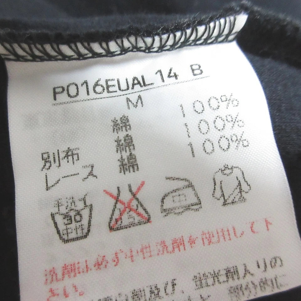 PINK HOUSE JAPAN. Black Frill Tiered Sleeveless Cut and Sew Top