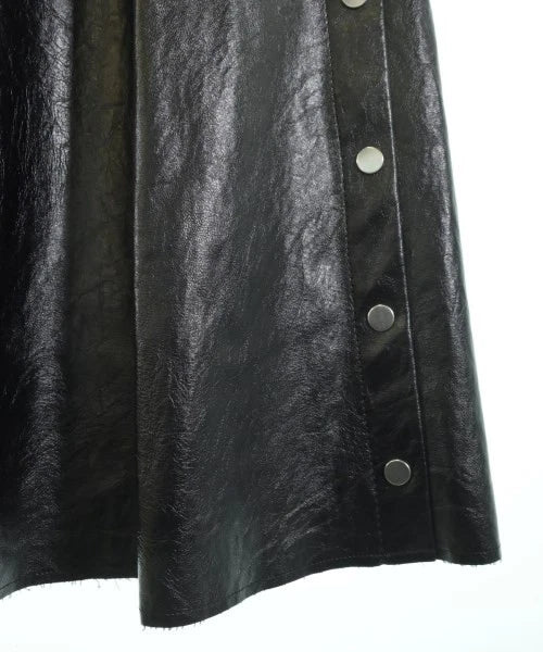 UNITED TOKYO JAPAN. Black Vegan Leather Long/Maxi Length Skirt