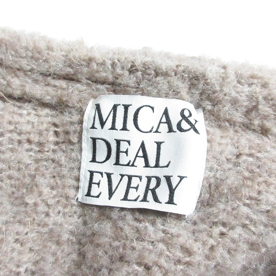 MICA&DEAL EVERY JAPAN 24AW COLLECTION Shaggy Yarn Cardigan SWEATER/TOP