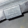 Gucci Italy. Black Bamboo Black Leather Shoulder Bag