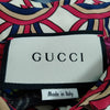 Gucci Italy. Vintage Alessandro Michele Design. Silk Abstract Print Top