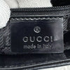 GUCCI Italy. Leather One Shoulder Bag Black Gold hardware