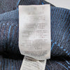 Gucci Italy. Blue Rayon Blend Tie Sweater Top