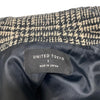 UNITED TOKYO JAPAN. Black/Grey Plaid Tweed Coat