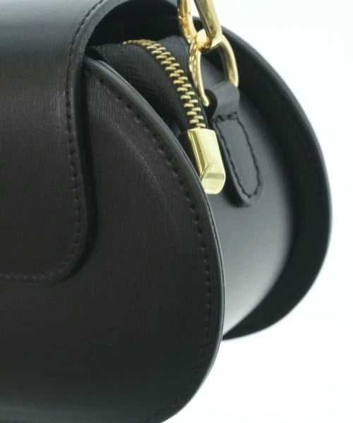 AULENTTI FLORENCE. Handmade Black Italian Leather Shoulderbag / Handbag