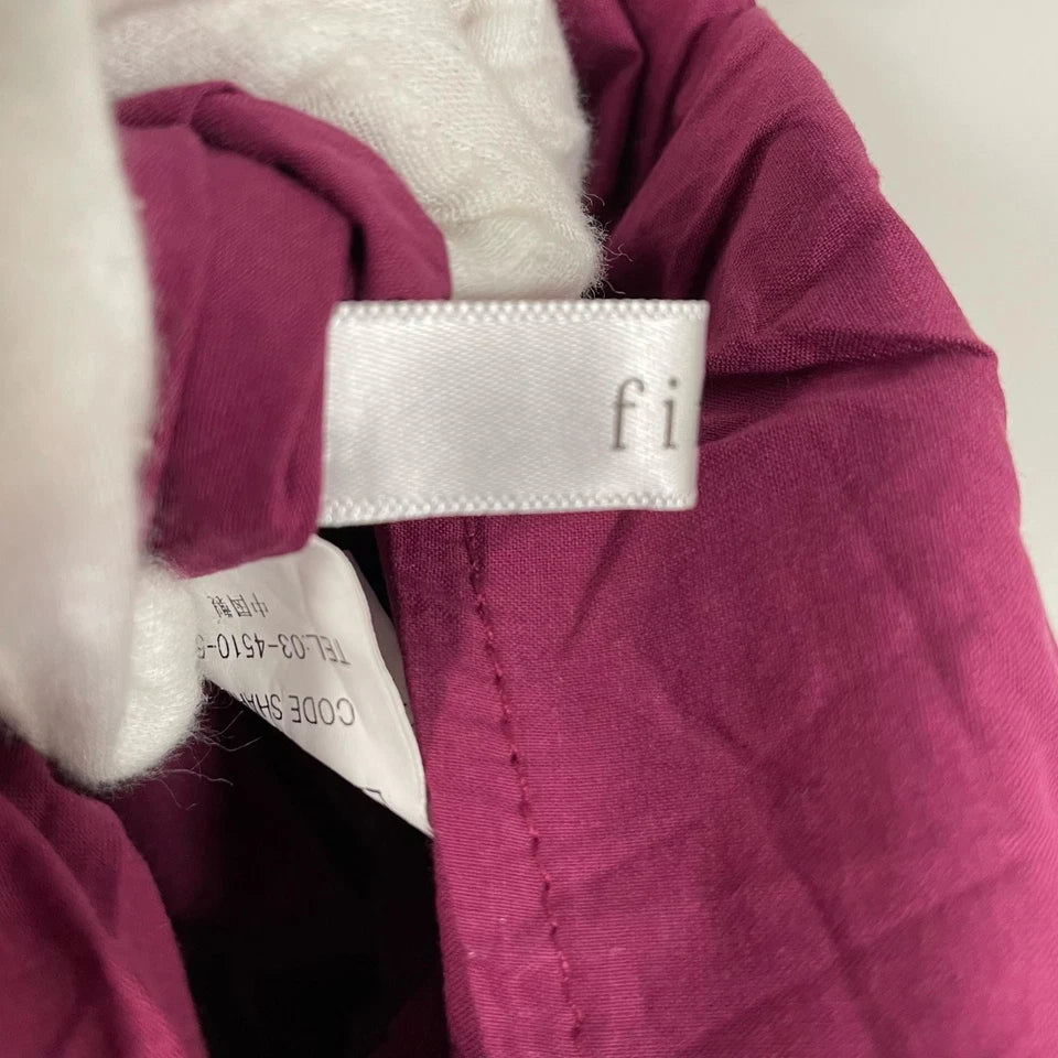 FITH JAPAN. Dark Burgundy Cotton Long/Maxi Skirt