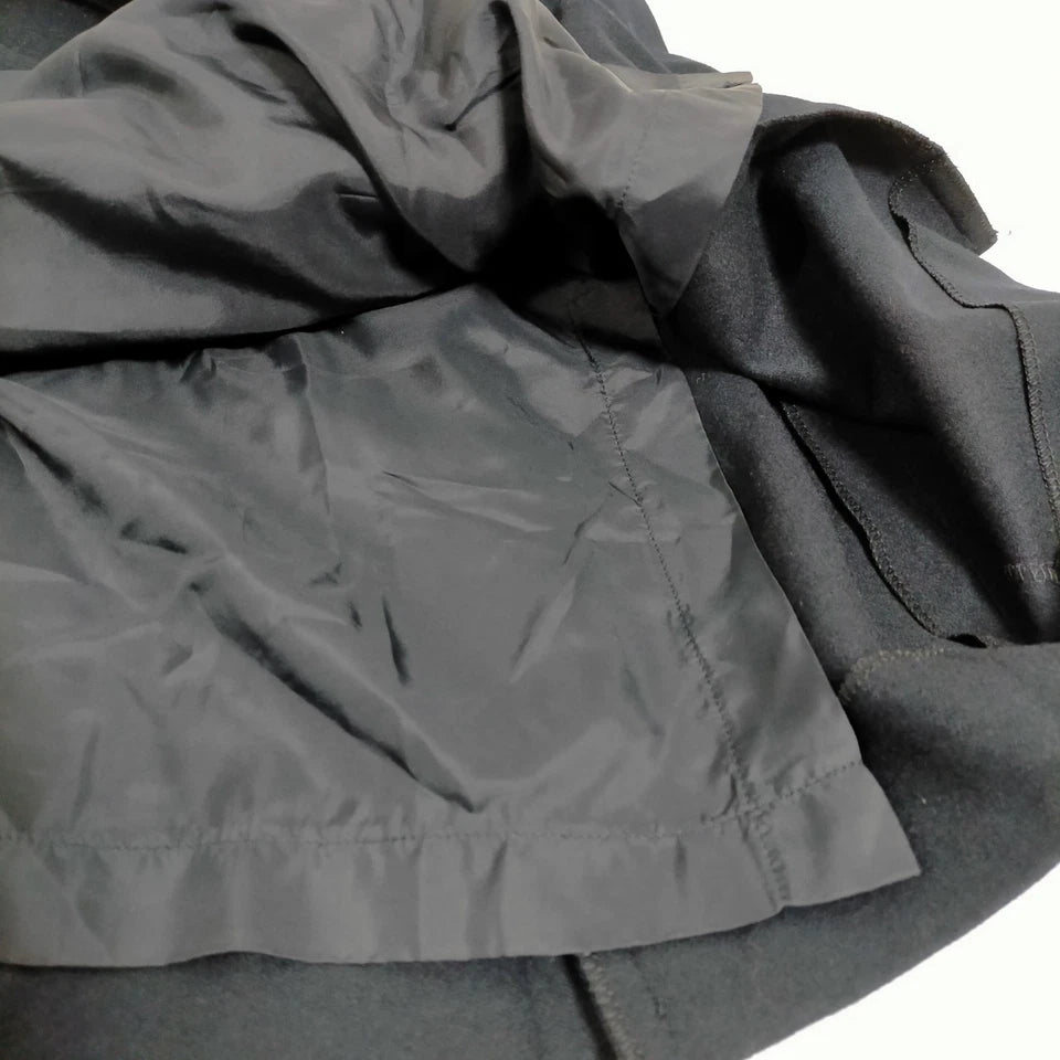 Burberrys UK. Vintage Black Wool Pleated Accent Skirt