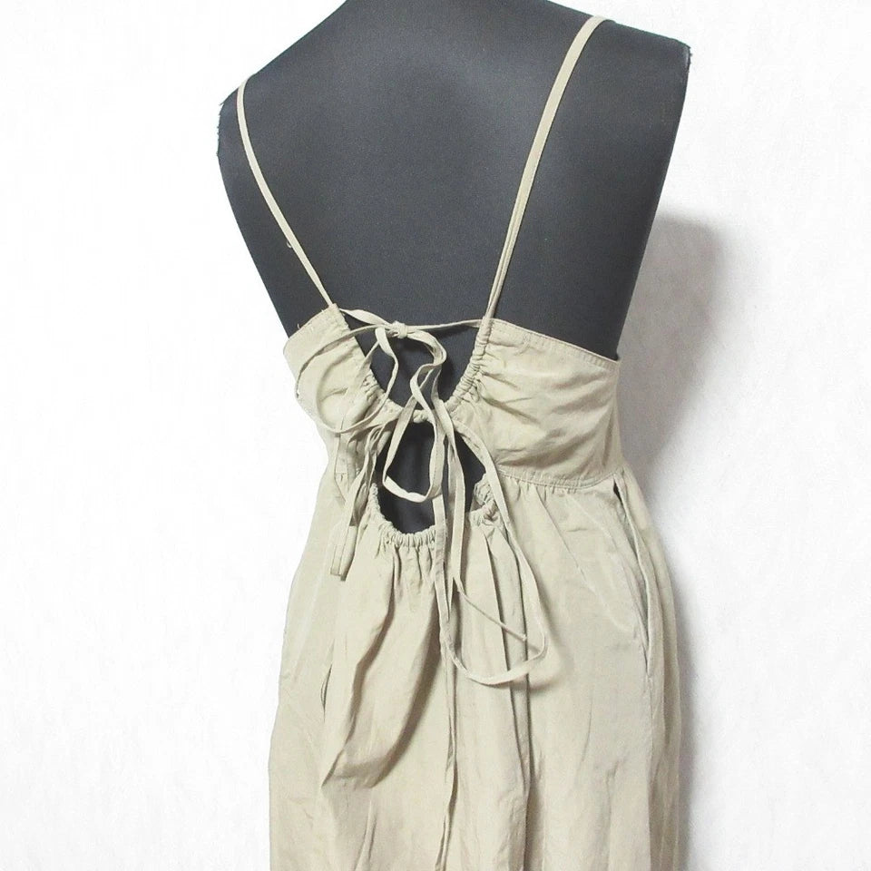 BEAUTY&YOUTH United Arrows Japan. Mocha Color  Backhole Cami Slip Dress