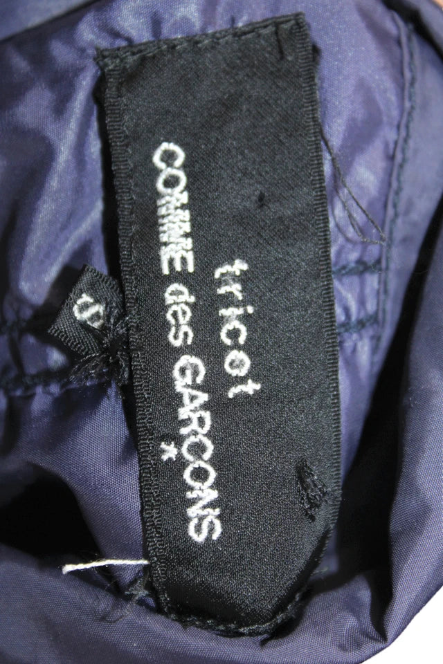 Comme Des Garcons JAPAN. Blue Nylon Button Long Sleeve Basic Jacket
