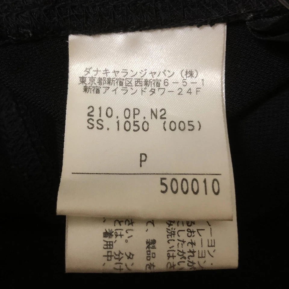 Donna Karan NY. DKNY. Black Viscose Blend Long Dress