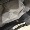 KAWA-KAWA JAPAN. NWOT. Black Lambskin Leather, Metallic Silver Painted Abstract Graffiti Shoulder Bag