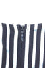 Elizabeth & James NY. Navy Blue Striped Viscose Drop Waist Midi Dress