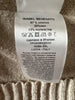 Isabel Benenato Italy. Wheat Color Cotton/Linen Ecru Sweater