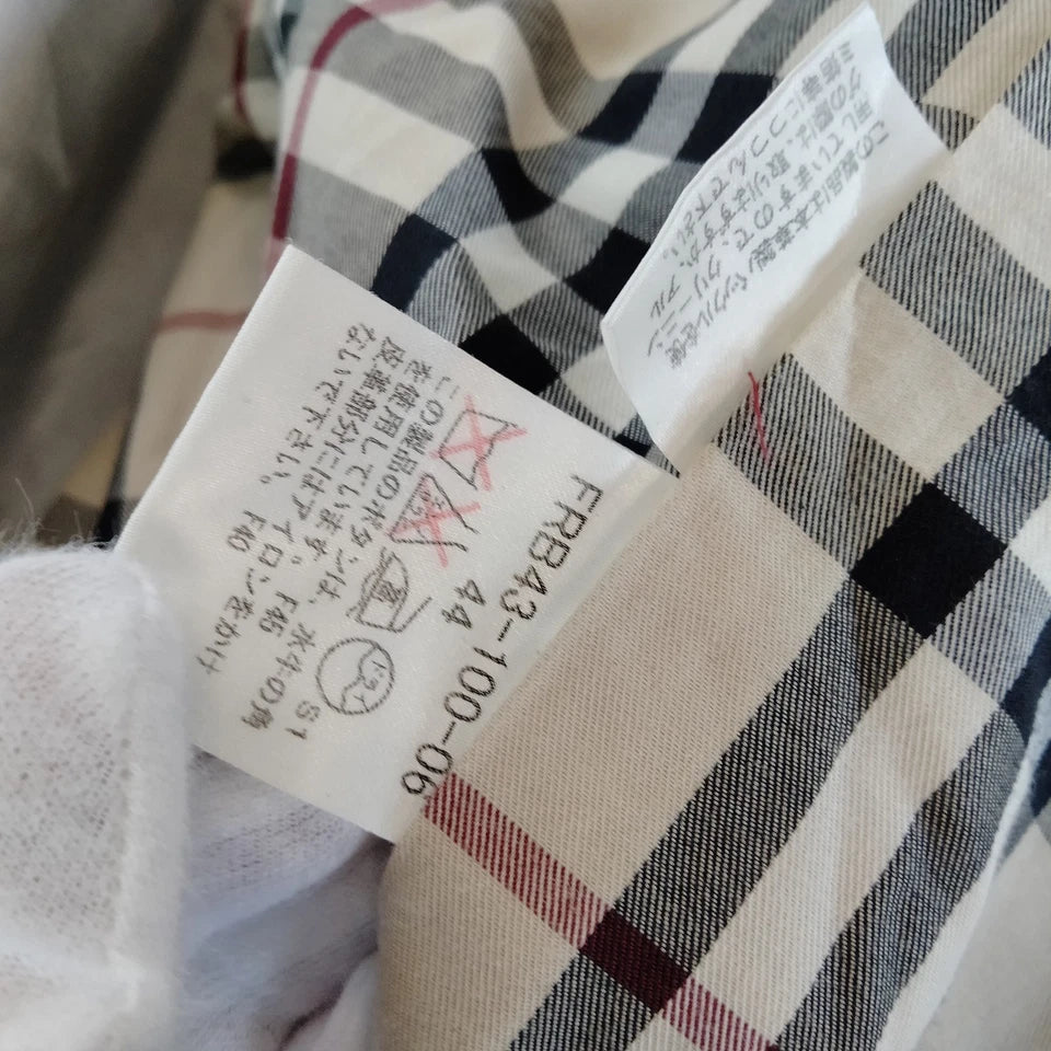 Burberry London. Gray Cotton/Cupro Coat