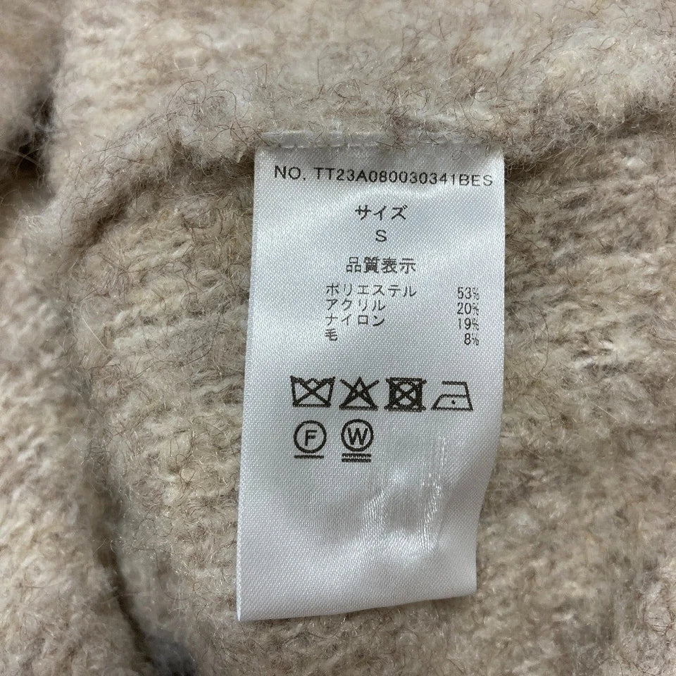 THE TOE JAPAN. Beige Westminster Shaggy Long Cardigan
