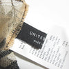 UNITED TOKYO JAPAN. Beige Tulle Embroidery Short Sleeve Top