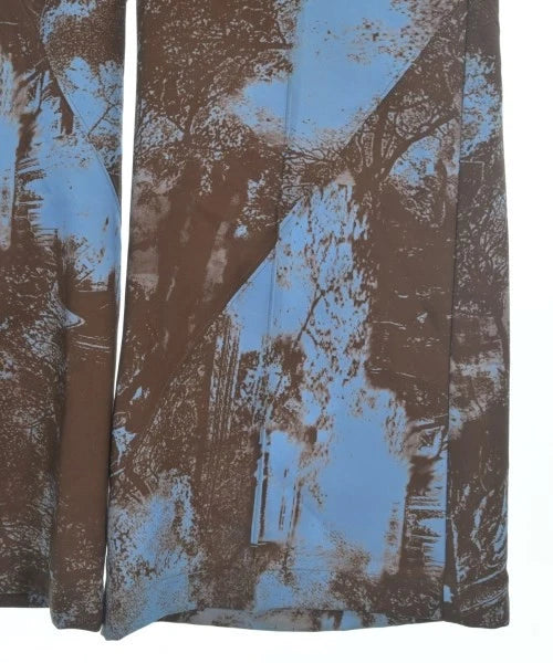 UNITED TOKYO JAPAN. BrownxBlue Abstract Paint Pattern Pants