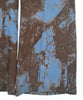 UNITED TOKYO JAPAN. BrownxBlue Abstract Paint Pattern Pants