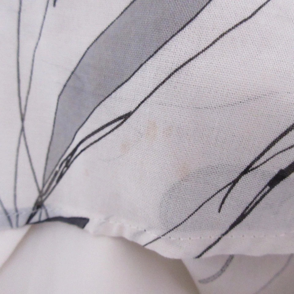 UNITED ARROWS JAPAN. White Flower Print Sheer Flare Maxi Skirt