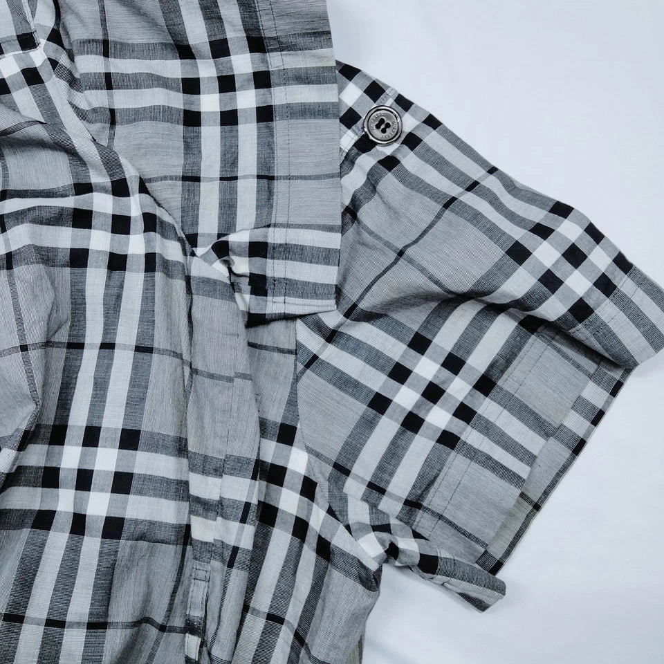 Burberry London. Cotton Plaid Belted Dress