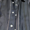 Gucci Italy. Navy Blue Acetate Silk Top