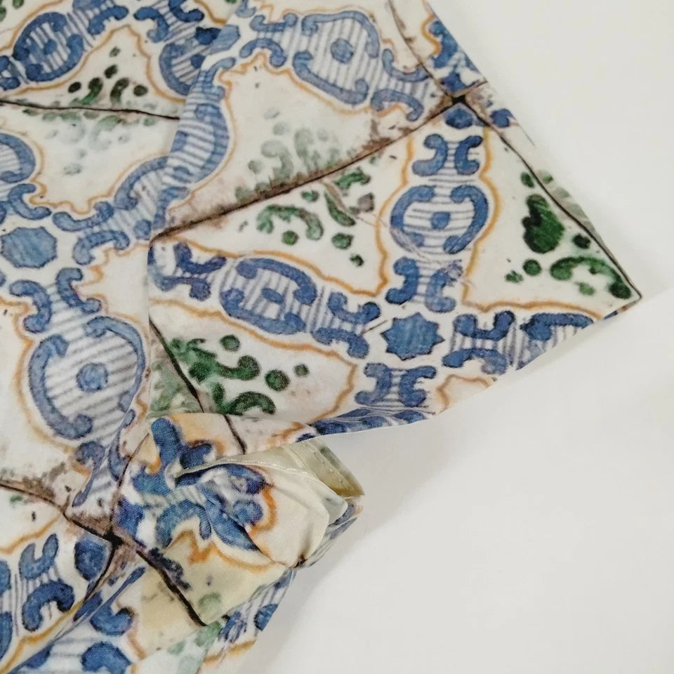 Prada Italy. Vintage Cotton Printed Dress
