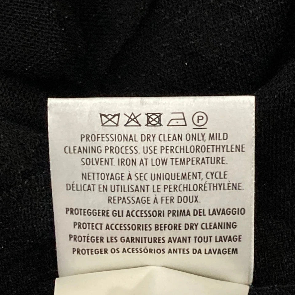 GUCCI ITALY. Black semi-sheer knit cardigan